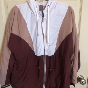Two-Toned Windbreaker Jacket